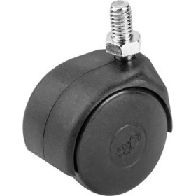 Resim Adilon 3/8 Ofis Koltuk Dolap Etejer 360 Derece Döner, Vidalı Mobilya Tekerleği 50 mm 10 Adet 