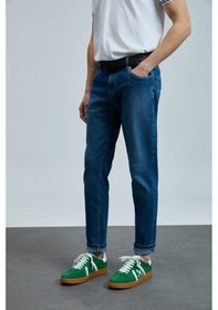 Resim Lufian Anatol Smart Jean Erkek Pantolon Slim Fit Mavi Mavi 111200197100300 Mavi 
