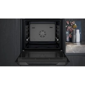 Resim Siemens HU736AEA0T Buhar Destekli Ankastre Fırın Siyah iQ300 