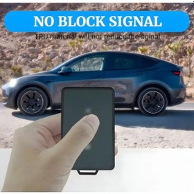 Resim Model Y İçin Kart Koruyucu Kılıf Siyah Renk - Anahtarlık - Kart Koruyucu 