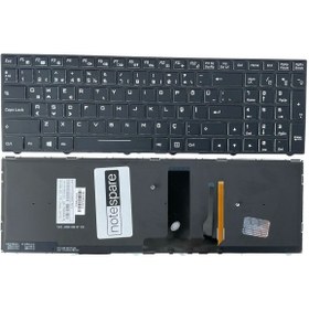 Resim Notespare Monster Uyumlu Abra A7 V8.1.1, A7 V8.1.2 RGB Işıklı Klavye Siyah TR 