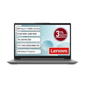 Resim Lenovo IdeaPad 3 17ALC6 82KV00JWTX R5-5500U 12 GB 512 GB SSD 17.3" Dos Dizüstü Bilgisayar 