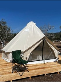 Resim Çan Çadırı Kanvas Çadır 4 - Çaplı Krem 