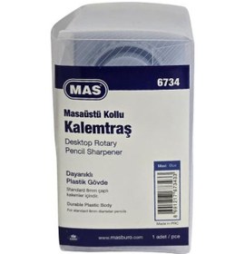 Resim Mas 6734 Masaüstü Kollu Kalemtraş - Mavi 