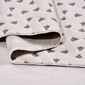 Resim Dekhera Zest Modern Kesme Halı ZS01 Beyaz - 100X200 