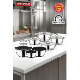 Resim Elit Chef 17 Parça Çelik Çeyiz Seti 