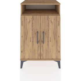 Resim Hyperion Komodin 3 Raflı 2 Kapaklı 60X44X96 Çam-Çam 