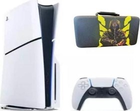 Resim Playstation 5 Slim 1 TB Standart Edition Oyun Konsolu+ Sony Playstation 5 Taşıma Çantası Siyah Desenli 