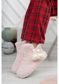 Resim Modafrato Rp-Çinçila Kadın Panduf Ev Botu Ev Ayakkabısı 