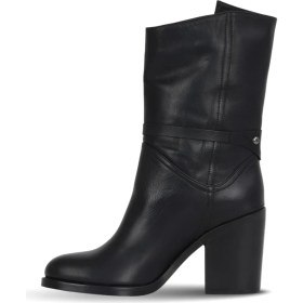 Resim Bueno Shoes Siyah Zig Deri Kadın Topuklu Bot 30WB4035 30WB4035 
