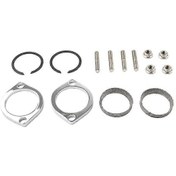 Resim Harley Softail Sportster Dyna Touring Huiliang İçin Flanşlar, Contalar, C Klipsleri, Somunlar Ve Rondelalar İle Egzoz Flanş Montaj Kiti 