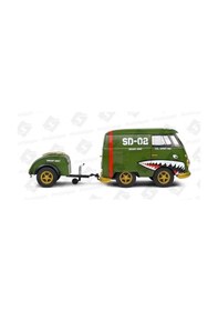 Resim Solido Volkswagen Kool Kombi 1950 Army Fighter 