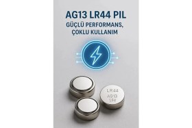Resim Derwell 10 Adet 10'lu AG13/LR44/A76/357A V13GA 1 Kartel Düğme Pil Hesap Makinesi/terazi/saat/oyuncak/garaj Pili Yuvarlak Pil 