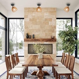 Resim Lucea Vada Tekli Siyah Plafonyer 