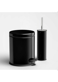 Resim Banyo Seti 430 Kalite Çöp Kovası Klozet Fırçası Renkli Diğer 