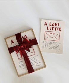 Resim Çerçevesiz Poster A Love Letter For You Zarflı 