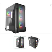 Resim Gamebooster Falcon Gb-a750b 750w 80+ Bronze Usb 3.0 Mesh Argb Atx Mid Tower Gaming Kasa 