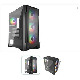 Resim Gamebooster Falcon Gb-a750b 750w 80+ Bronze Usb 3.0 Mesh Argb Atx Mid Tower Gaming Kasa 