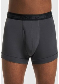Resim Nike Dri Fit Ultra Stretch 3 Pack Micro 3 Lü Paket Kısa Boxer Siyah-füme-gri Siyah - Gri - Antrasit 