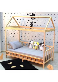 Resim Markaawm Markaawm Luxury Montessori Karyola Ahşap Yatak Çocuk Bebek Yatak 