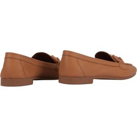 Resim Kadın Hakiki Deri Tokalı Klasik Loafer Babet Ayakkabı Napa-aes22203 165 
