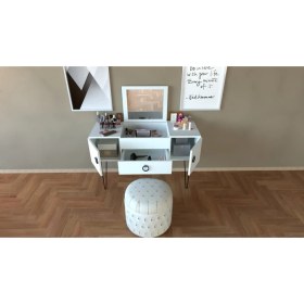 Resim Decomech Mobilya Pretty Makyaj Masası Beyaz 