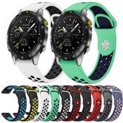 Resim Sones Garmin Fenix 6 Safir Gps 22mm Spor Nefes Alabilen Silikon Watch Kordon 