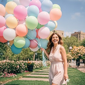 Resim 100 adet yüksek kaliteli dayanıklı lateks balon - Canlı çok renkli maca karışımı, doğum günleri, düğünler, Noel, yıldönümler ve partiler için mükemmel - Yüksek elastikiyetli yeniden kullanılabilir parti dekorasyonları, doğum günü balonları, festivite katkıda bulunan, kutlama aksesuarları, renkli atmosfer, yeniden kullanılabilir dekorasyonlar 