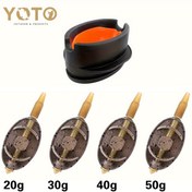 Resim YOTO 5’i 1 Arada Sazan Balıkçılık Besleyici Seti - Çinko Alaşım Ağırlıklar (0.71oz/1.06oz/1.41oz/1.76oz) & Hızlı Açılır Kalıp - Temel Su Altı Olta Ekipmanları 