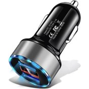 Resim Sw Future 12V-24V Çift USB Araç Hızlı Şarj Cihazı - Gümüş (Yurt Dışından) 