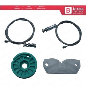 Resim Mercedes CLK W209 C209 A209 2002-2009 İçin Arka Sağ Cam Kriko Set 