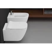 Resim TURAVİT Luna Rimout Kanalsız Asma Klozet Kapak Ln5611 
