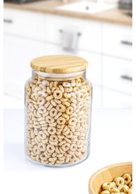 Resim Bambum Zone - Cam Saklama Kabı 800 ML Şeffaf Cam 