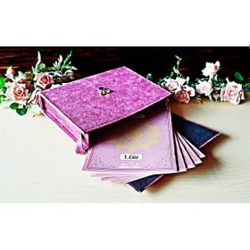 Resim Kur'an-ı Kerim 30 Cüz Hatim Seti - Pembe Rahle Boy - Bilgisayar Hatlı- Medrese Kitabevi 