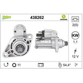 Resim Valeo 12v Marş Motoru 11 Diş 1.1 Kw Audı-seat-skoda-vw 2010 (START-STOP) 