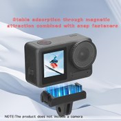 Resim DJI Aksiyon Kamerası Aksesuarları - DJI Action3/4 Manyetik Hızlı Çıkarılabilir Adaptör, Selfie Çubuklarıyla Kullanılabilir 
