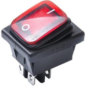 Resim Suntek 4 Pin On-off Araba Tekne Işıklı Rocker Geçiş 