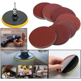 Resim 42 Parça 115 Mm Cırt Zımpara Seti + Matkap Aparatı 