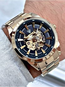 Resim Tı-611f Tıger Otomatik Çelik Erkek Saati Altın 