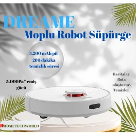 Resim Dreame Moplu Robot Süpürge Beyaz 
