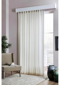 Resim Cheap's Home Saten Güneşlik Perde Kırık Beyaz - Ekru 