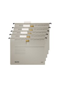 Resim Leitz 1984 Alpha Gri Telli Askılı Dosya (5 Li Paket) 