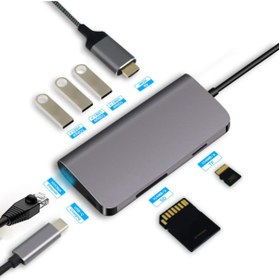 Resim CODEGEN (cdg-cnv40) Usb3.1 Type-c To 3xusb3.0/hdmı/usb3.1 Type-c/rj45/sd Hub 