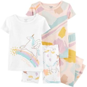 Resim Carter's Carters Kız Bebek Unicorn Desenli 4'lü Pijama Takımı 