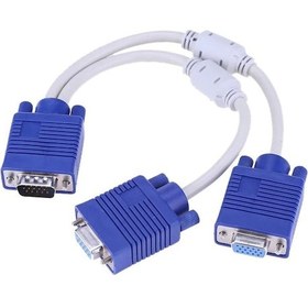 Resim 4567 Vga Y Kablo Çoklayıcı Switch Splitter Kablosu Çoklu Monitör 