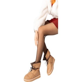 Resim Sapin Kadın Paraşüt Kumaş Kar Botu 34007 