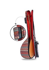 Resim Profesyonel Gigbag Uzun Bağlama Saz Kılıfı Otantik 
