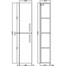 Resim T Designo Peri Asma Banyo Dolabı 