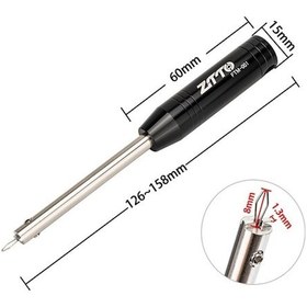 Resim Tongxida Ztto Bisiklet Jant Tel Anahtarı - Titanyum Renk, Alüminyum, Stabil Design 