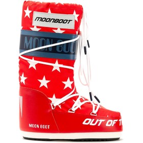 Resim Kadın Bot 14028600-003 Moon Boot Icon Retrobiker White Stars 